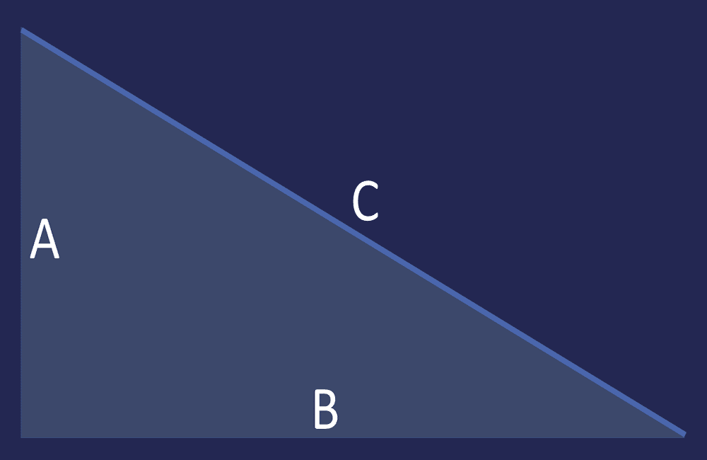 A, B, and C are the three sides of our imaginary triangle in PowerPoint 365 for Mac A, B, and C are the three sides of our imaginary triangle in PowerPoint 365 for Mac