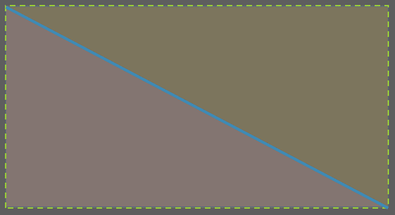 Two imaginary right-angled triangles are created with a diagonal line in PowerPoint for the Web Two imaginary right-angled triangles are created with a diagonal line in PowerPoint for the Web