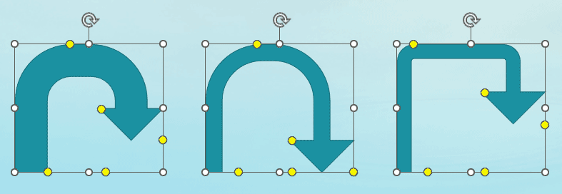 A U-turn Arrow with a modified curve and arrowhead A U-turn Arrow with a modified curve and arrowhead