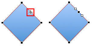 Ctrl+click the line segment to quickly add a new vertx to the shape