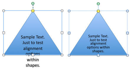 Shapes with Do not Autofit option and Resize text to fit shape option Shapes with Do not Autofit option and Resize text to fit shape option