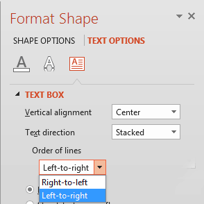 Order of lines option