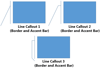 Line Callouts with Accent Bar and a border around them