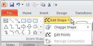 Edit Shape button