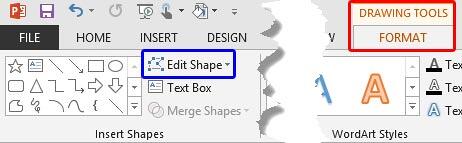 Edit Shape button Edit Shape button