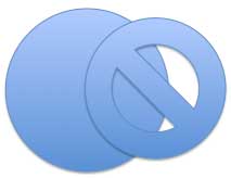 One shape placed atop another shape One shape placed atop another shape