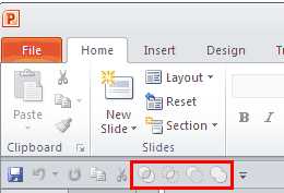 Combine Shape commands added to the QAT