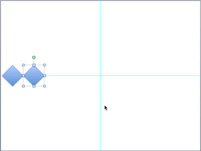 Duplicate shape with adjusted spacing Duplicate shape with adjusted spacing