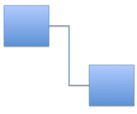 Elbow Connector connecting two Rectangles Elbow Connector connecting two Rectangles