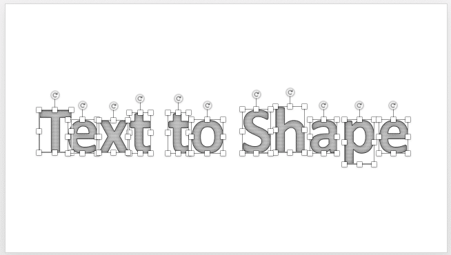 Converted individual shapes