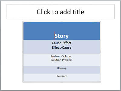 Slide with a table Slide with a table