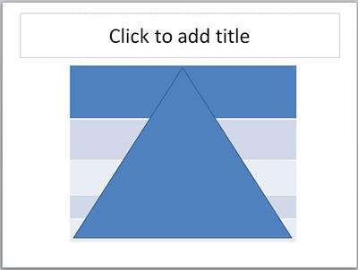 Triangle placed on the table Triangle placed on the table