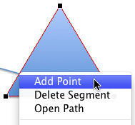 Add Point option selected
