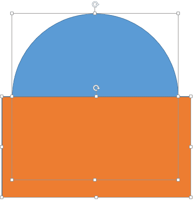 Rectangle shape originates from the circle's diameter