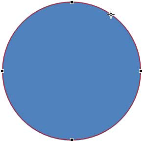 Place cursor over the outline and right-click