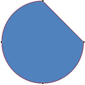 Curved Segment changed to Straight Segment