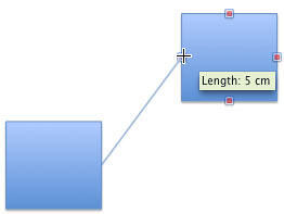 Connector connecting the target shape