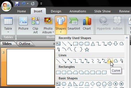 Curve selected Curve selected