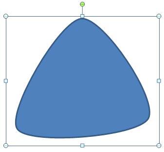 A closed shape drawn with curve A closed shape drawn with curve