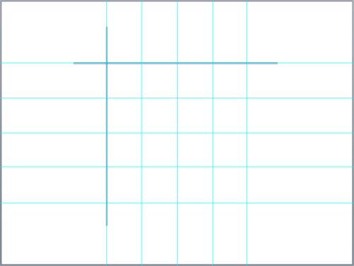 Lines drawn to work as guides