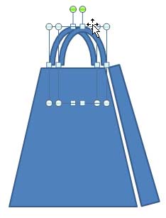 Handles aligned to top Handles aligned to top