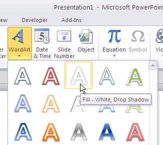 WordArt gallery WordArt gallery