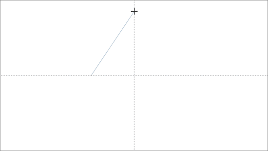 Click on the vertical guide to establish the top point of your parabola