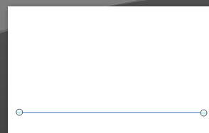 Line drawn on the slide