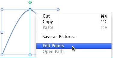 Edit Points option selected