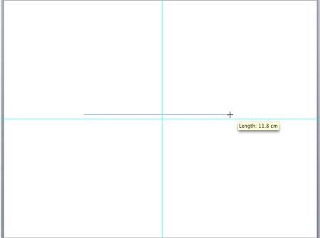 Line parallel to the horizontal guide