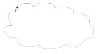 Drawing with scribble line