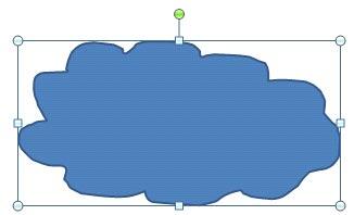 Shape created using scribble line