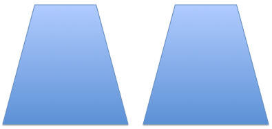 Duplicated Trapezoid moved towards the right of the original Trapezoid