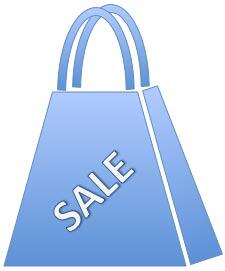 Shopping bag drawn using basic PowerPoint shapes