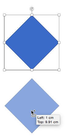 Shape copied at 270°