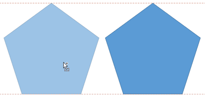 Shape copied at 180° Shape copied at 180°