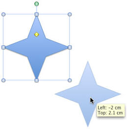 Create a duplicate of the selected shape Create a duplicate of the selected shape