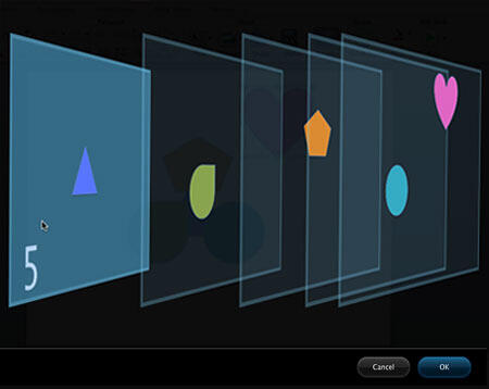 Layer containing the triangle selected in the Z-order Layer containing the triangle selected in the Z-order