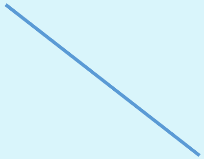 A diagonal line on a PowerPoint slide