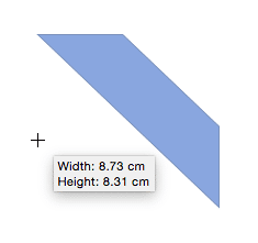 Drag on the other side to flip a shape