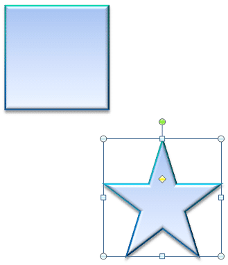 Changed attributes in the other shape Changed attributes in the other shape