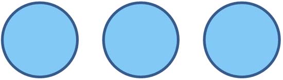 Circles with thick outline