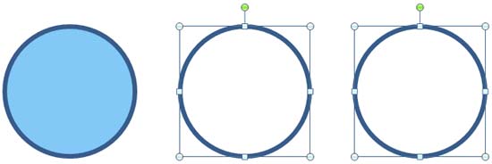 2nd and 3rd circles with fill removed