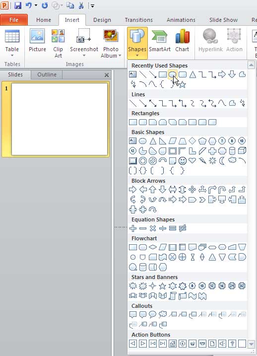 Shapes gallery Shapes gallery