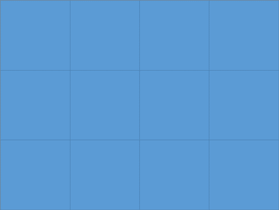 Square shapes placed on slide