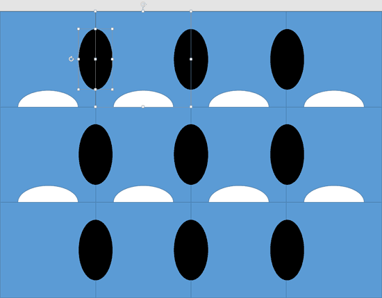 2nd Square from left and the Oval leftwards selected