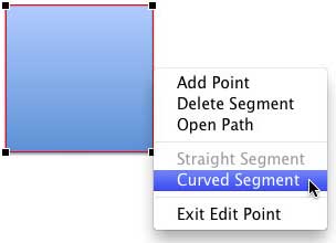 Curved Segment option selected