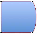 Straight segment changed to Curved segment