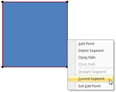 Curved Segment option