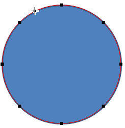 Place cursor over the line segment